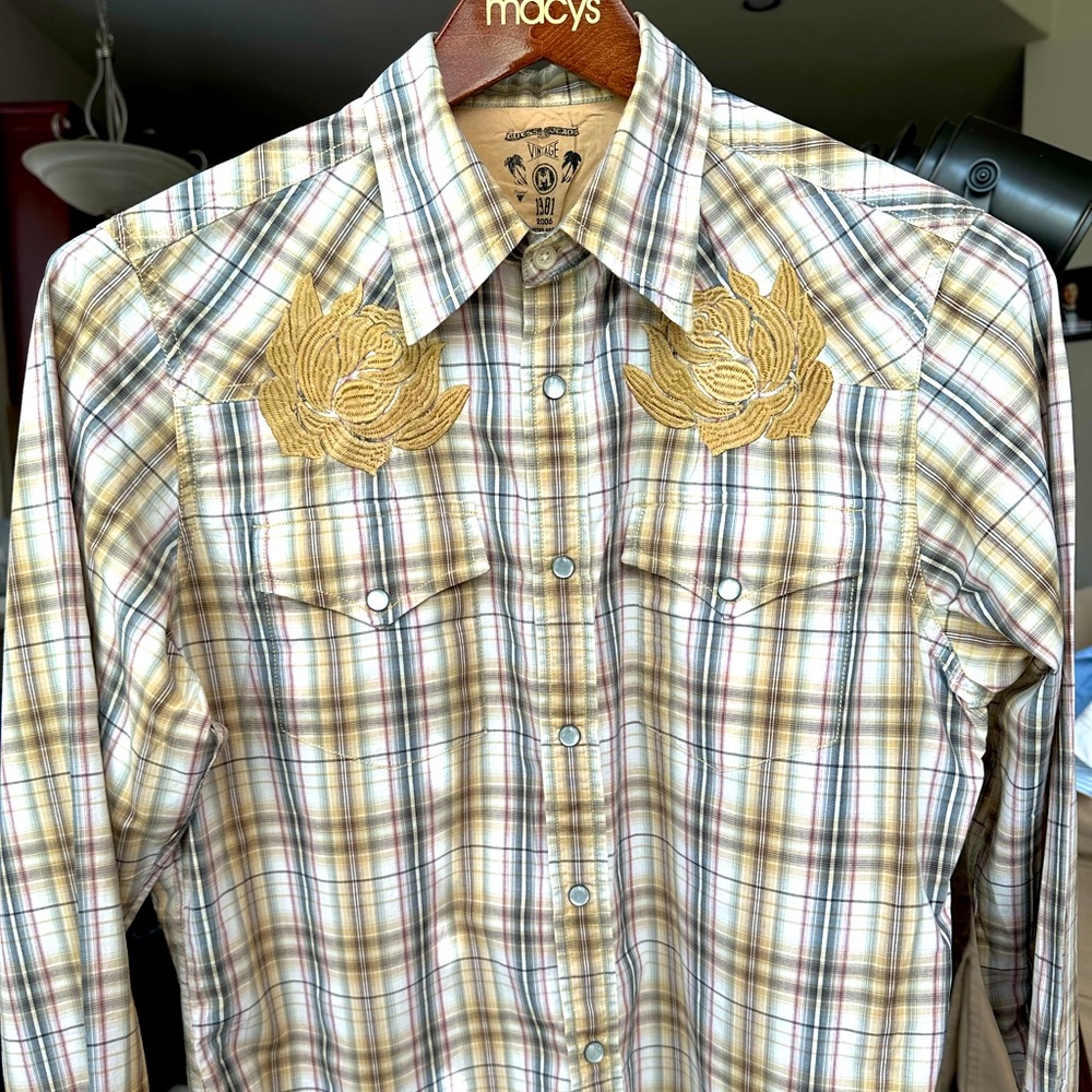 Guess Western Embroidery Shirt